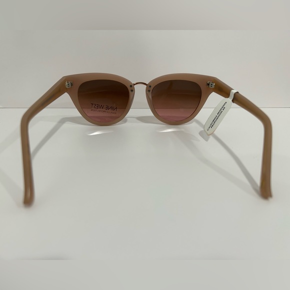Nine West Cat Eye Sunglasses in Beige/nude color - Picture 3 of 4